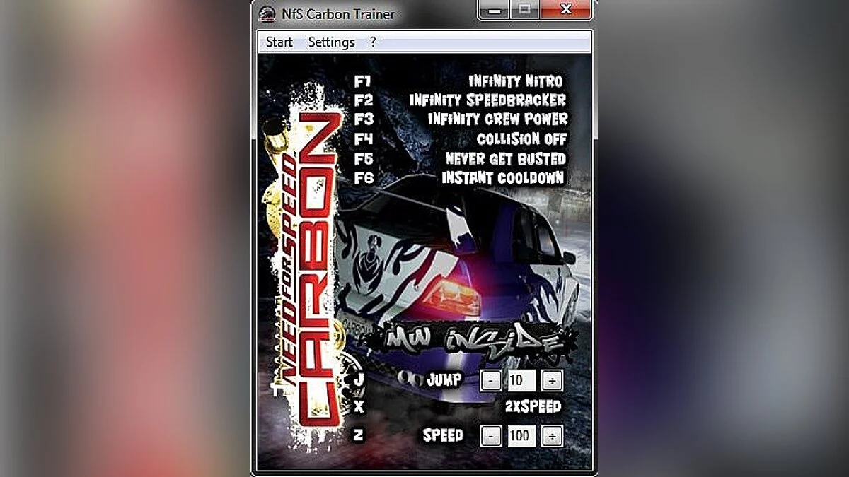 Need for Speed Carbon — Трейнер / Trainer [MWInside] - Update: 16.01.2017