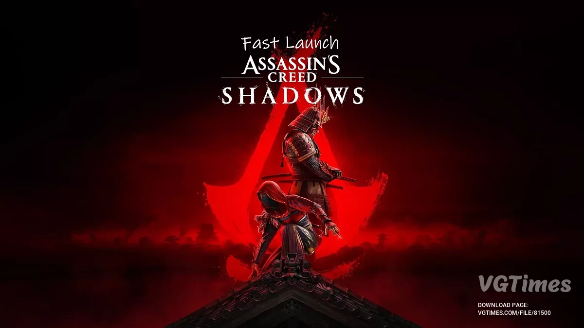 Assassin's Creed Shadows — Быстрый запуск (пропустить запуск — вступительные видеоролики)