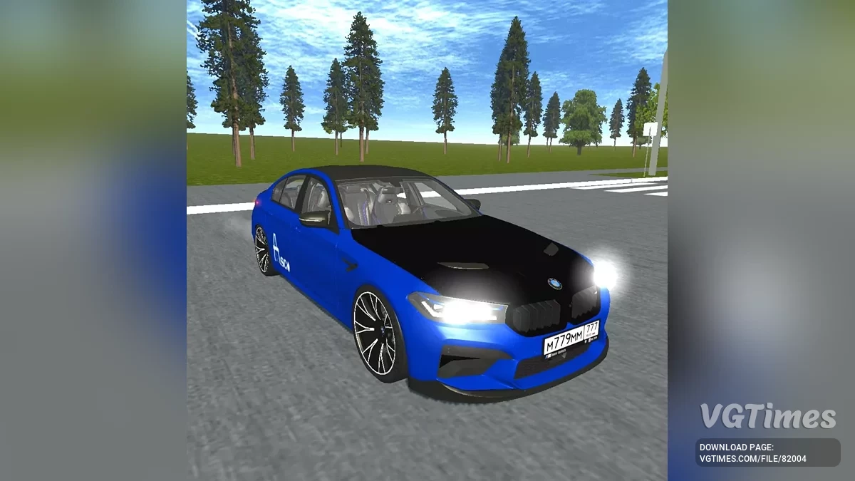 Simple Car Crash Physics Sim — BMW M5 F90 Asco