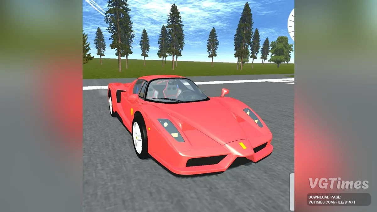 Simple Car Crash Physics Sim — Ferrari Enzo
