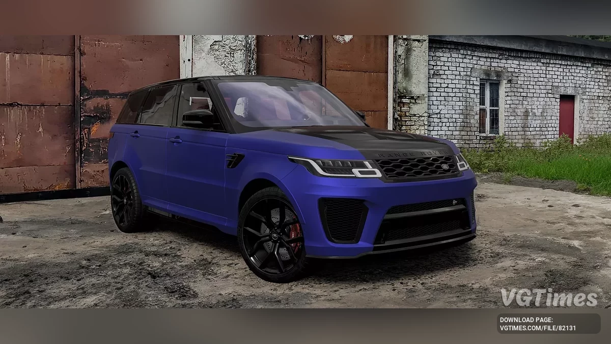 BeamNG.drive — Land Rover Range Rover Sport SVR v4.5 (0.34.x)