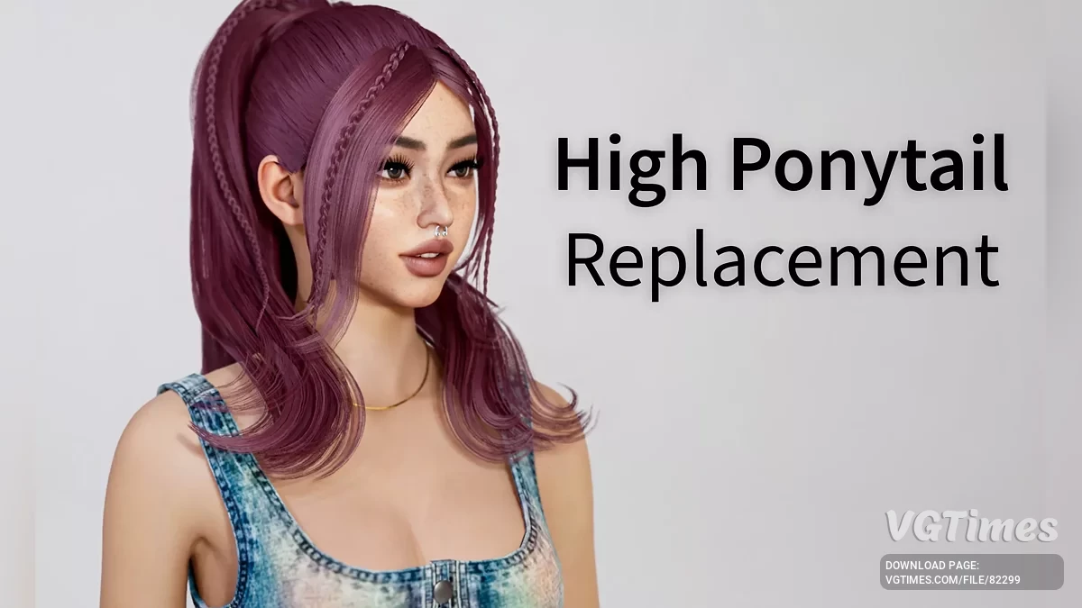 inZOI — Прическа "Высокий хвост"