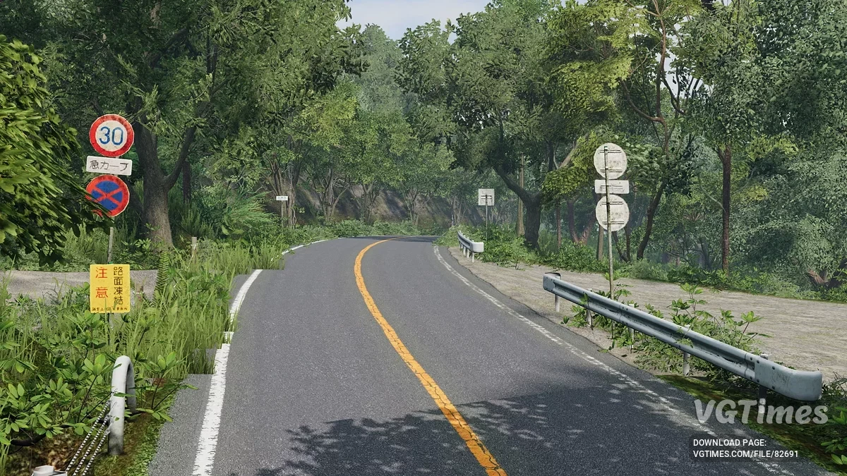 BeamNG.drive — Tsukuba Fruits Line (Touge) v2.5 (0.35.x)