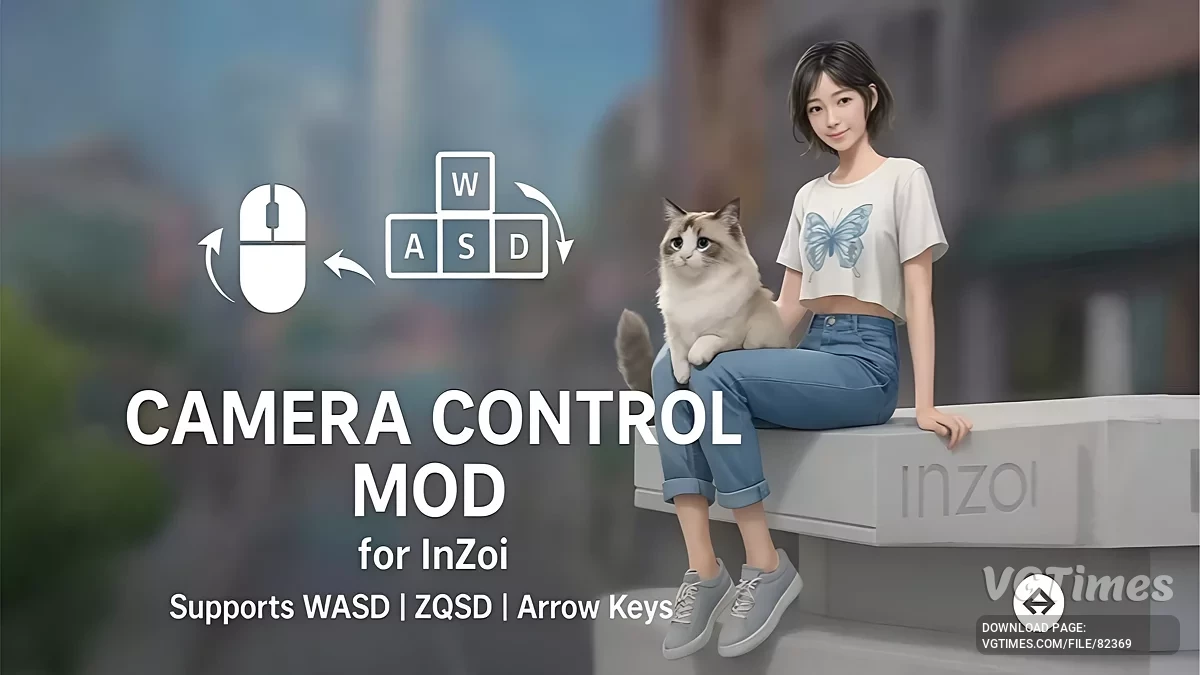 inZOI — Управление камерой WASD, версия 2
