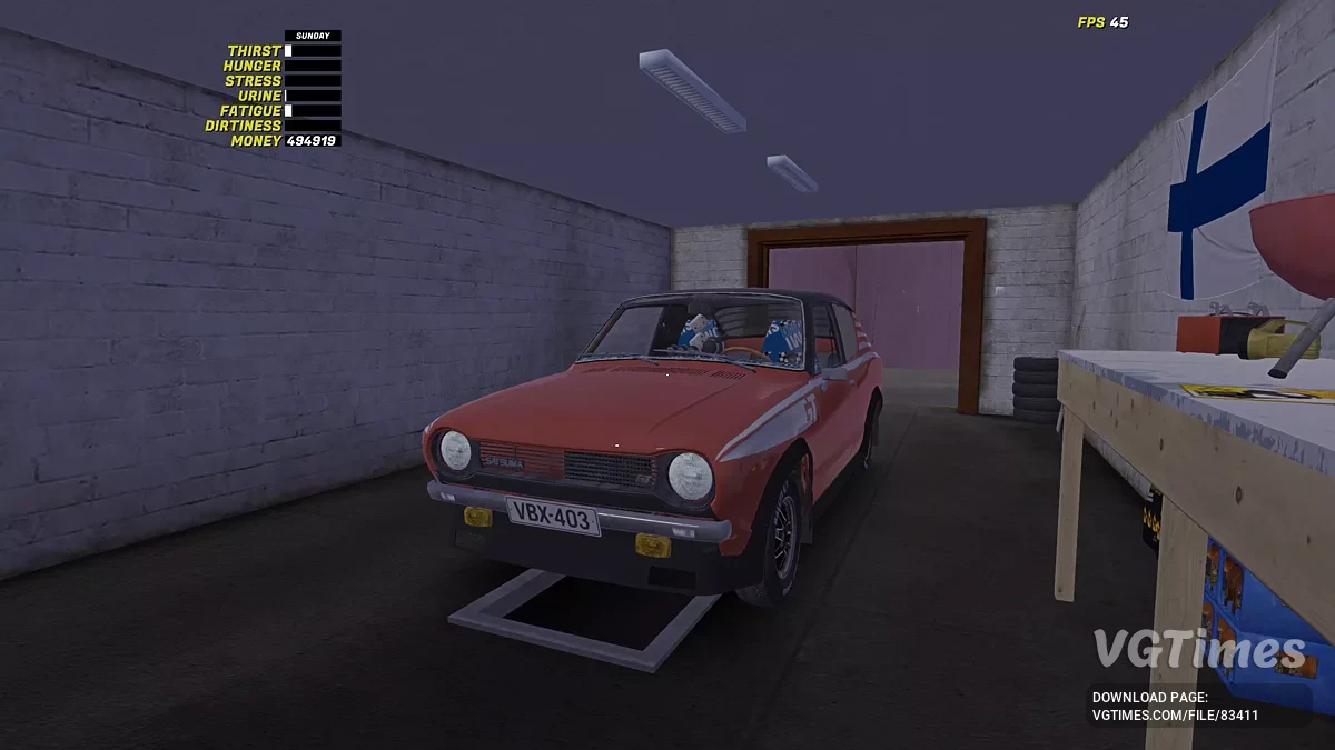 My Summer Car — GT Satsuma, готовая к езде, в гараже и в доме всё чисто и убрано