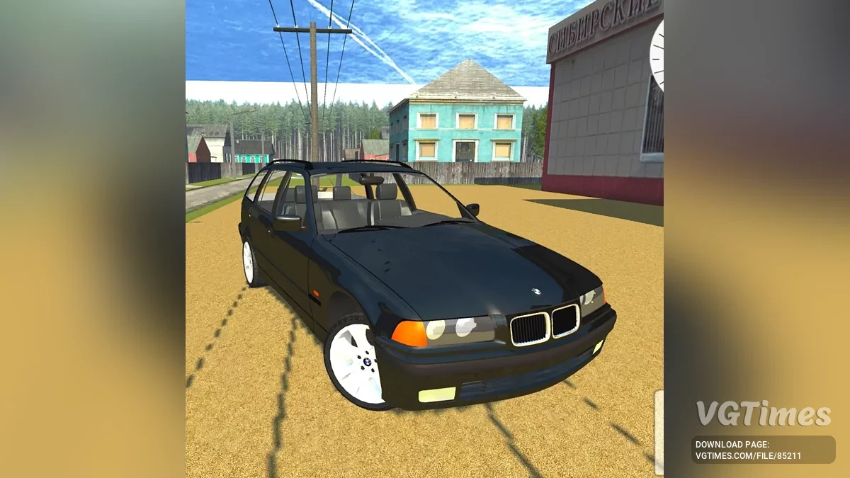 Simple Car Crash Physics Sim — BMW E36 Wagon