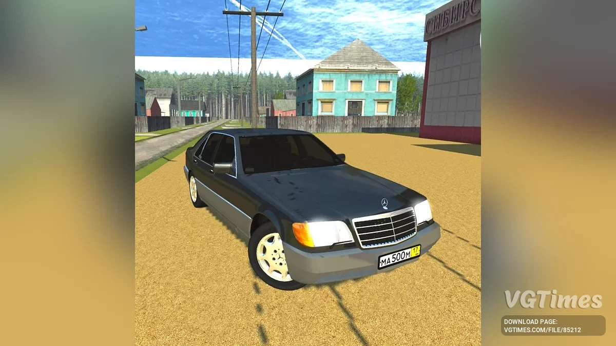 Simple Car Crash Physics Sim — Mercedes Benz W140 500SE