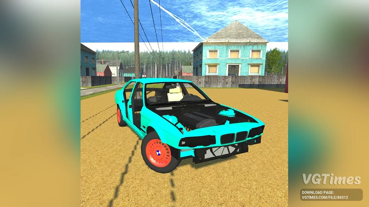 Simple Car Crash Physics Sim — BMW E34 325