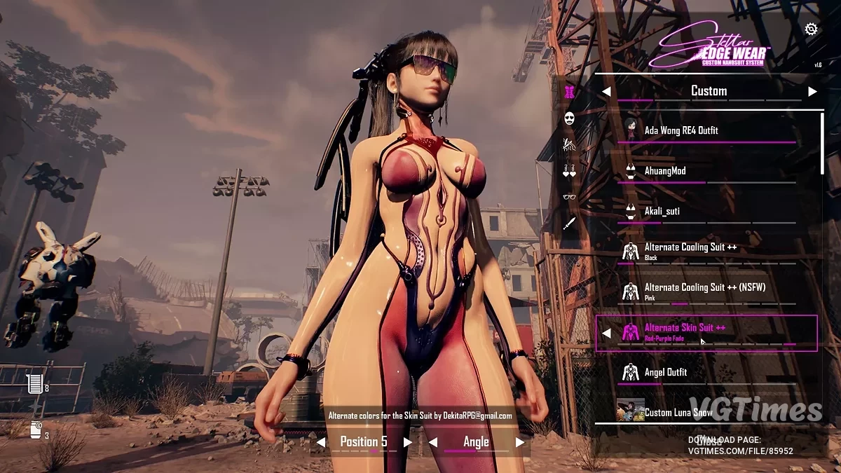 Stellar Blade — CNS — пользовательская настройка наносьютов