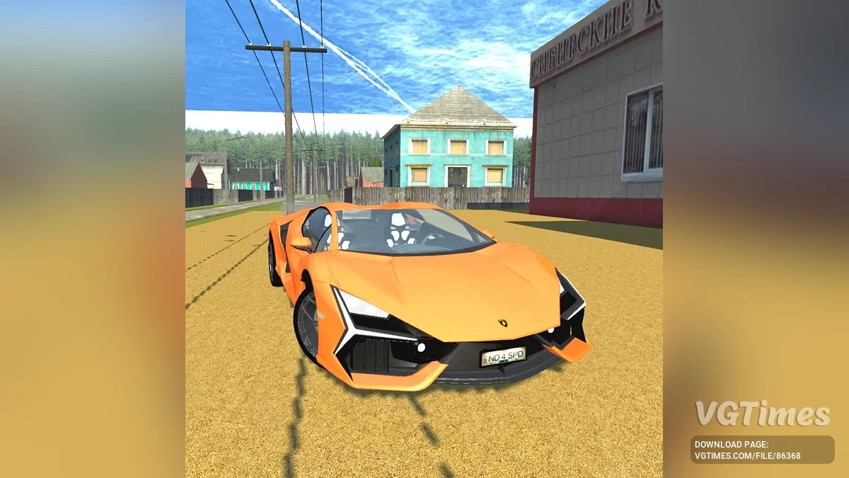 Simple Car Crash Physics Sim — Lamborghini Revuelto 2024