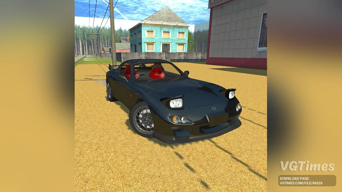Simple Car Crash Physics Sim — Mazda RX-7