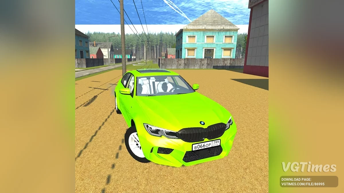 Simple Car Crash Physics Sim — BMW G20 330i Sport