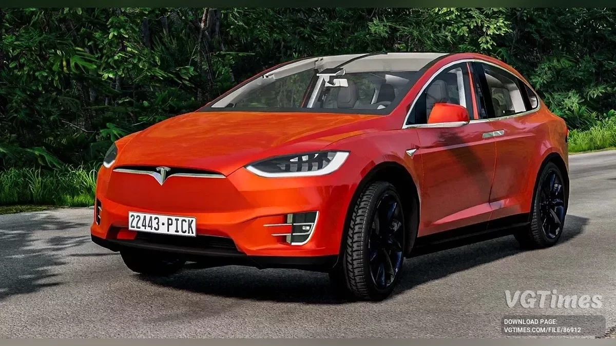 BeamNG.drive — Tesla Model X 2017 v3.08 (0.36.x)