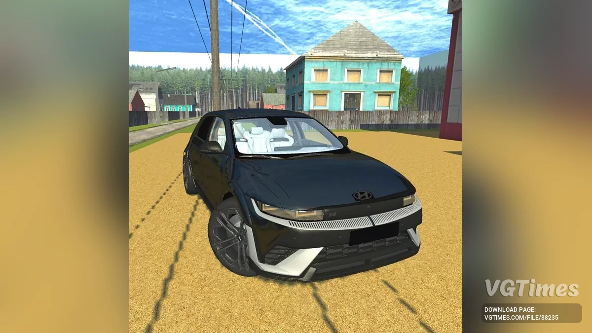 Simple Car Crash Physics Sim — Hyundai Loniq 5 2023