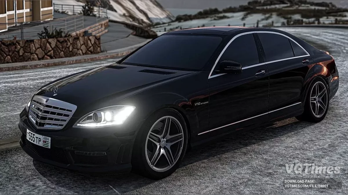 BeamNG.drive — Mercedes-Benz S W221 v4.80 (0.37.x)