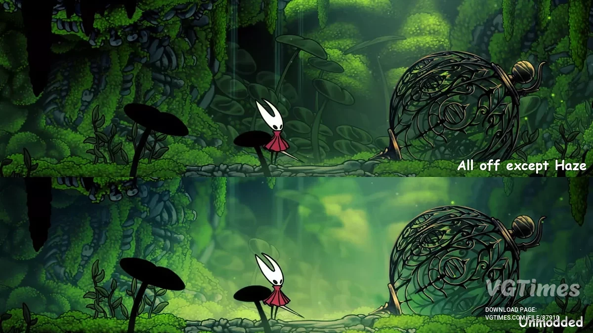 Hollow Knight: Silksong — Отключение тумана и размытия