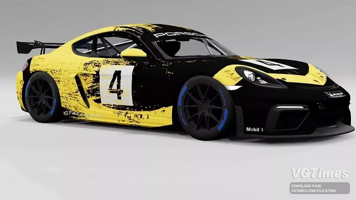 BeamNG.drive — Porsche 718 Cayman GT4 Clubsport v2.25 (0.37.x)