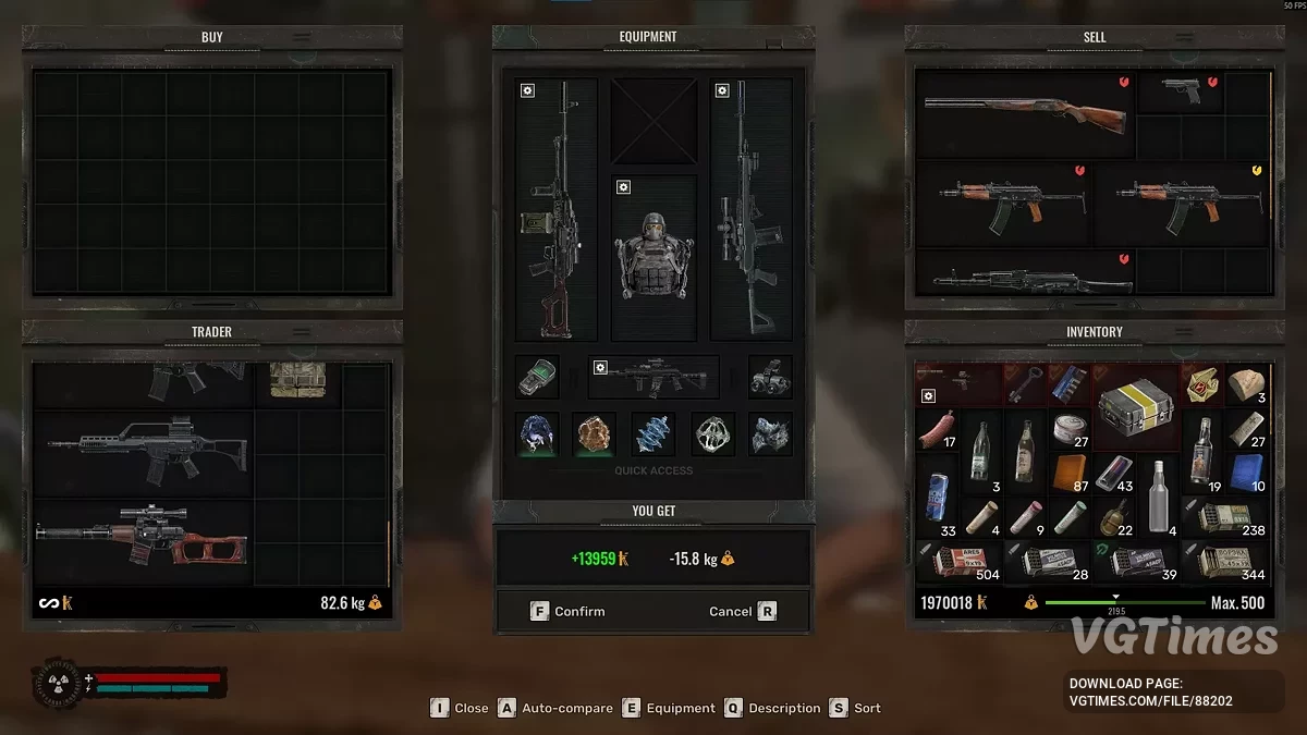 S.T.A.L.K.E.R. 2: Heart of Chornobyl — Продажа сломанного оружия любому продавцу