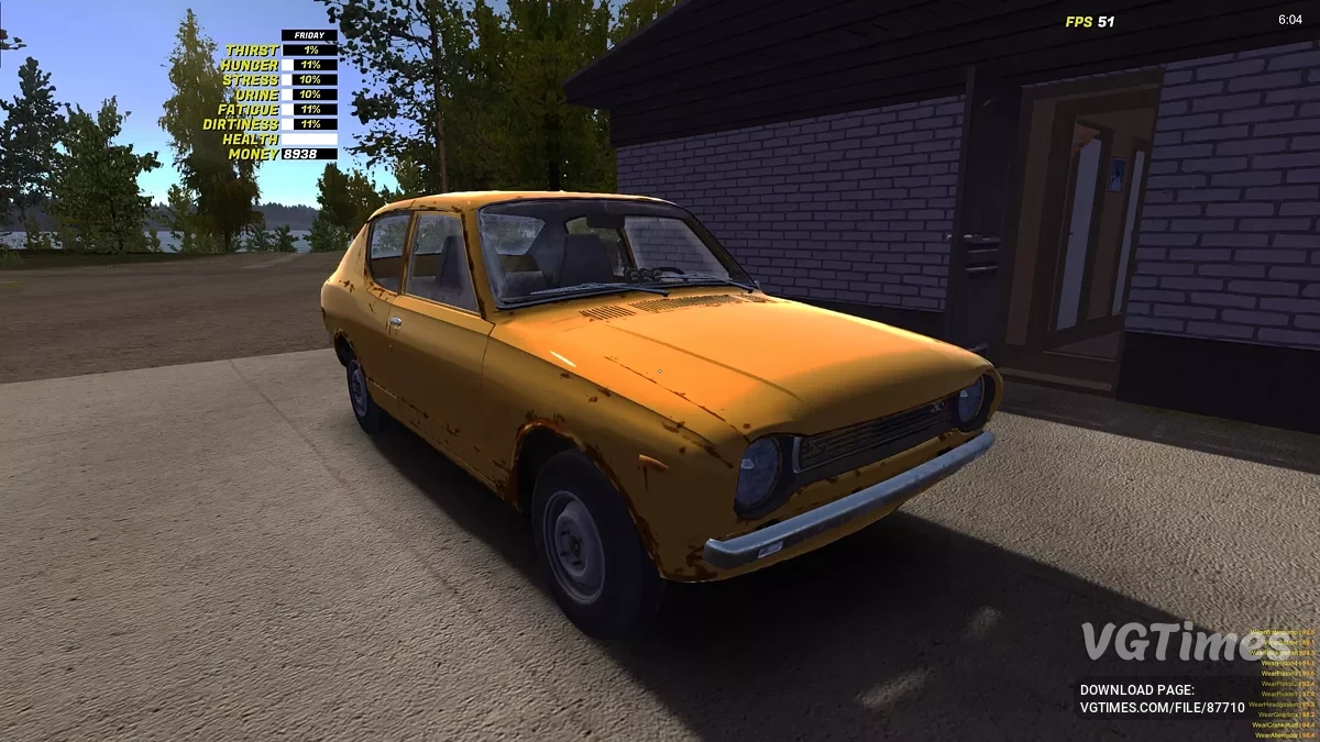 My Summer Car — Собранная Сатсума, GT детали в гараже