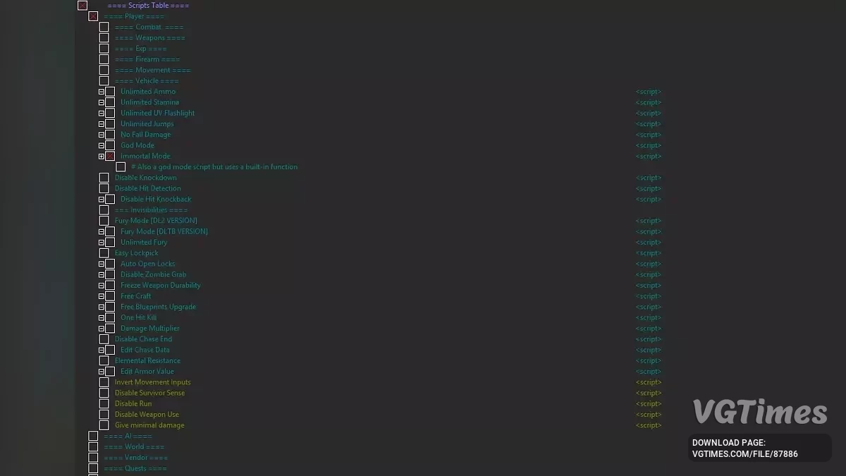 Dying Light: The Beast — Таблица для Cheat Engine [1.0.4]