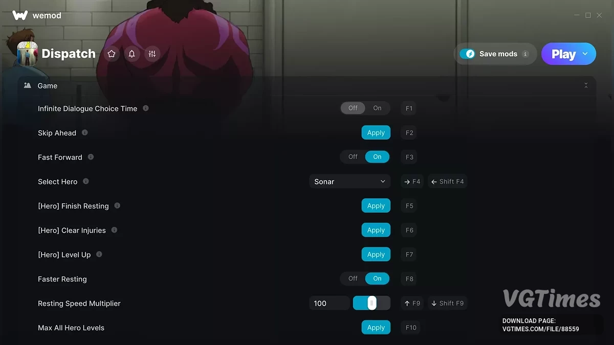 Dispatch — Трейнер (+18)