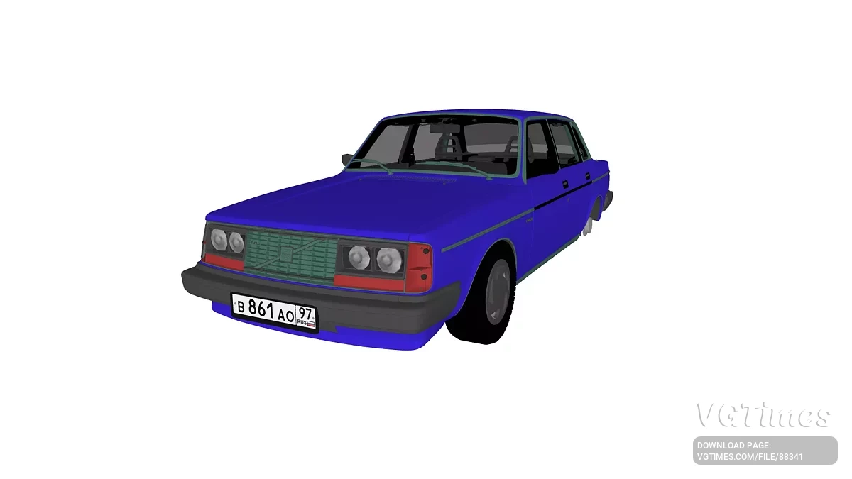 Simple Car Crash Physics Sim — Volvo 244 Turbo