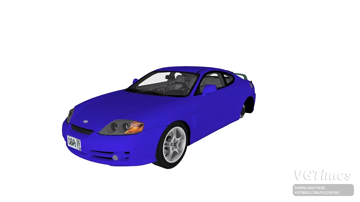 Simple Car Crash Physics Sim — Hyundai Coupe GK