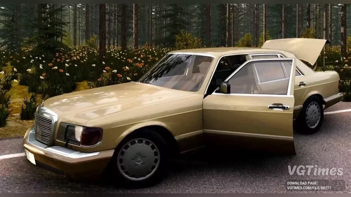 BeamNG.drive — Mercedes W126 pack release v4.70 (0.37.x)