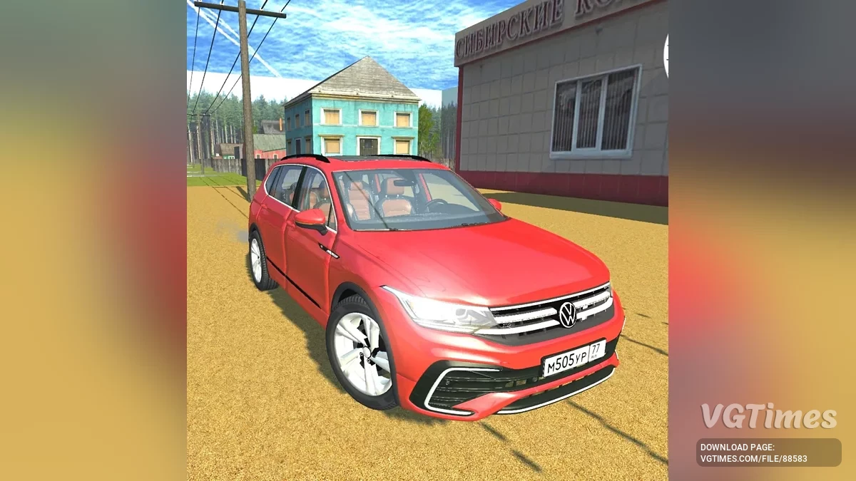 Simple Car Crash Physics Sim — Volkswagen Tiguan R-Line 2022