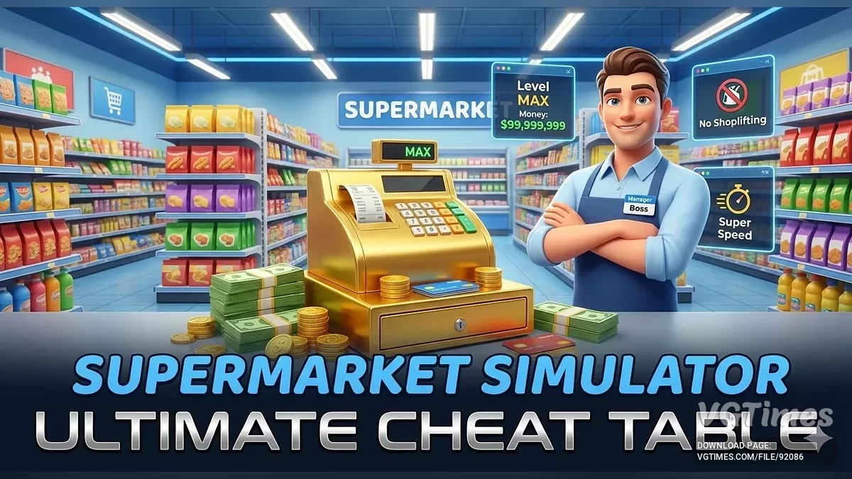 Supermarket Simulator — Таблица для Cheat Engine