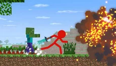 Stickman vs Craftman - игра в жанре Экшен